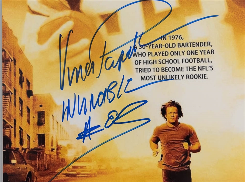 Vince Papale Signed 12x18 Invincible Movie Poster - JSA