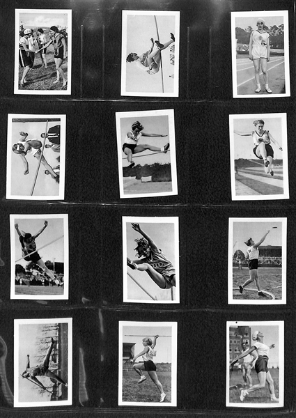 1932 Bulgaria Sports Photos Near Complete Card Set (Missing 5)