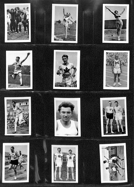 1932 Bulgaria Sports Photos Near Complete Card Set (Missing 5)