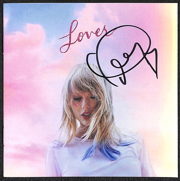 Taylor Swift Signed Lover CD Album Cover - JSA