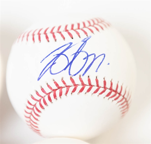 Lot Of 4 Stars Signed Official MLB Basbealls w. Gallo & Kinsler - JSA Auction Letter