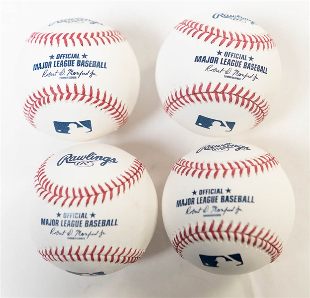 Lot Of 4 Stars Signed Official MLB Basbealls w. Gallo & Kinsler - JSA Auction Letter