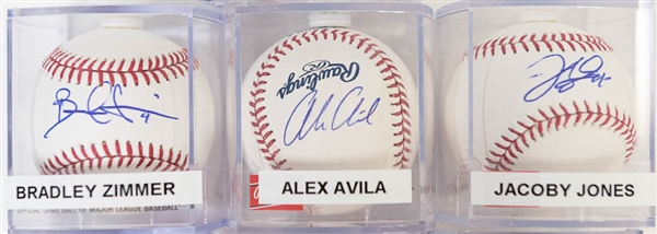 Lot of 10 Signed Official MLB Baseballs w. Ian Kennedy & Alex Avilla - JSA Auction Letter