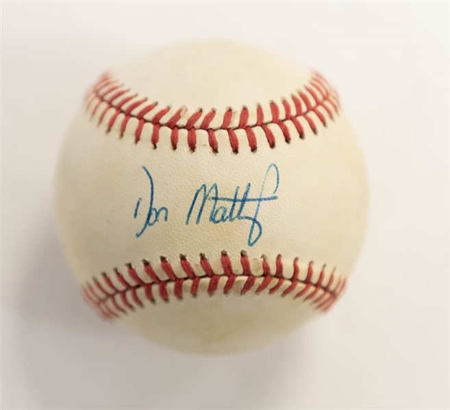 Lot of (3) Yankees Related Signed Baseballs inc. Mattingly, D. Green, and Multi-Signed (G. Perry, Paul Blair, Spencer) - - JSA Auction Letter