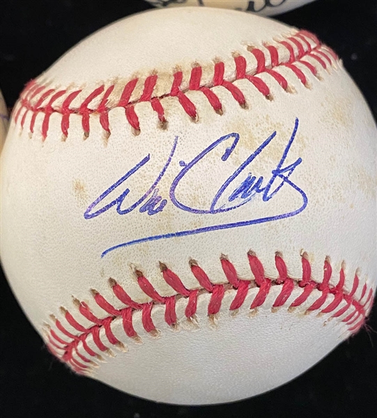Lot of (4) Signed Baseballs - 1986 Mets (Johnson, Mazzilli, Orosko), 1988 Dodgers (Dempsey +3), 1988 A's (McGwire, +2), & 1989 SF Giants (Will Clark, Ed Jurak)  - JSA Auction Letter