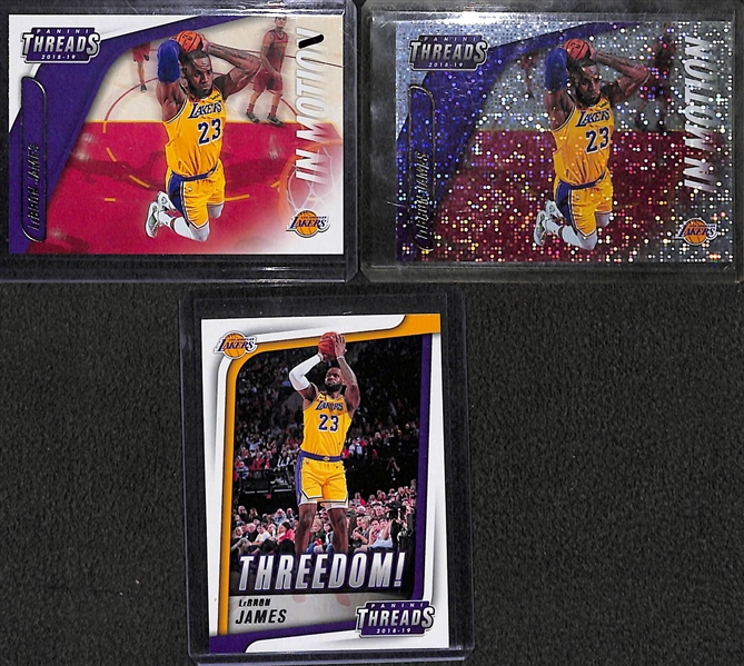 Lot of 27 Basketball Autograph/Relic/Rookie/Refractor Cards w. Trae Young & LeBron James