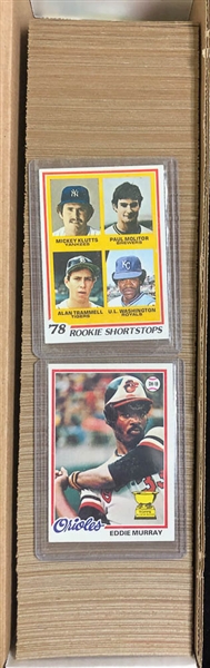 1978 Topps Baseball Complete Card Set w. Eddie Murray Rookie