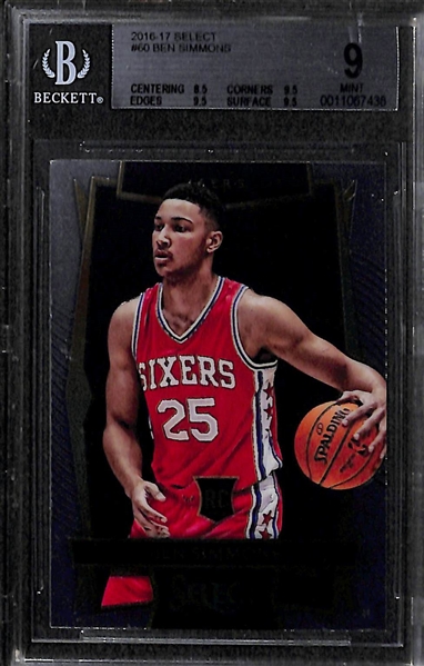 Lot of 4 Ben Simmons BGS 9 Graded Rookie Cards