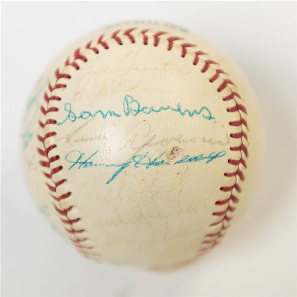 1964 Orioles Team Signed Baseball (32 Signatures) w/ Brooks Robinson, Powell, R. Roberts, Aparicio, and 28 More! - JSA Auction Letter