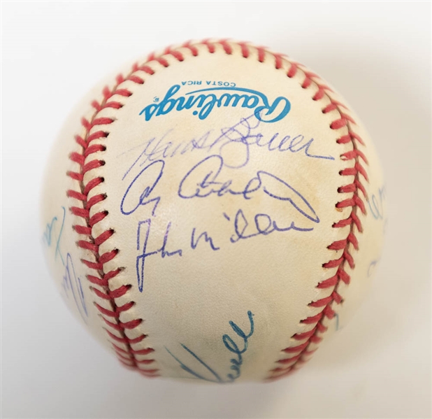 1967 Orioles Partial Team Signed Baseball (11 Signatures) w/ Brooks Robinson, Jim Palmer, Paul Blair, B. Powell, and 7 More! - JSA Auction Letter