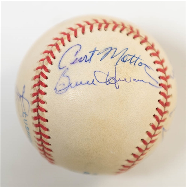 1968 Orioles Partial Team Signed Baseball (10 Signatures) w/ Weaver, B. Robinson, Paul Blair, B. Powell, and 6 More! - JSA Auction Letter
