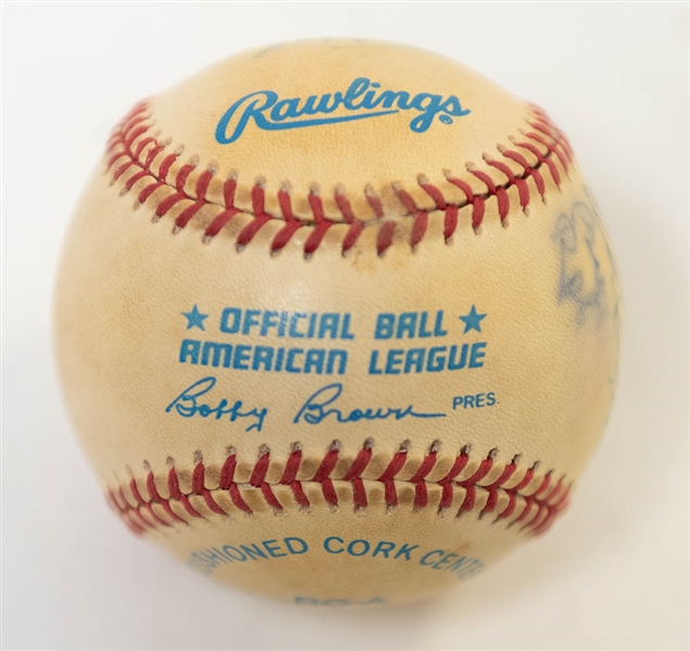 1974 Orioles Partial Team Signed Baseball (11 Signatures) w/ Weaver, B. Robinson, Blair, Dempsey, McGregor, and 6 More! - JSA Auction Letter