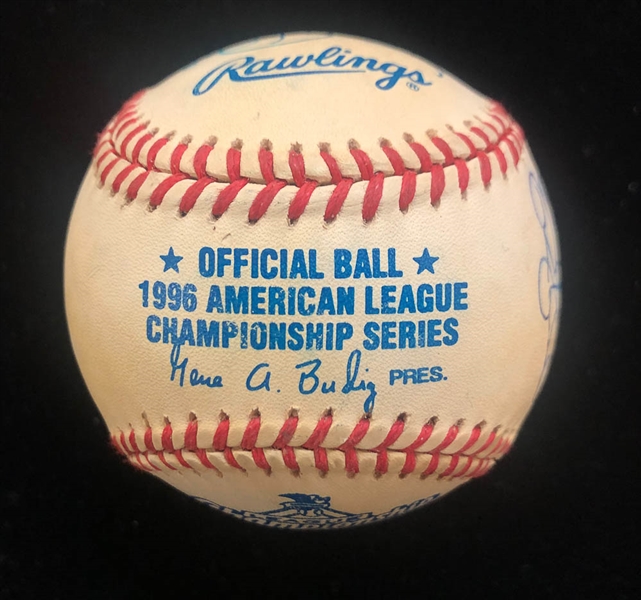 Lot of 3 Orioles Team Signed Baseballs 1994-1996 - JSA Auction Letter