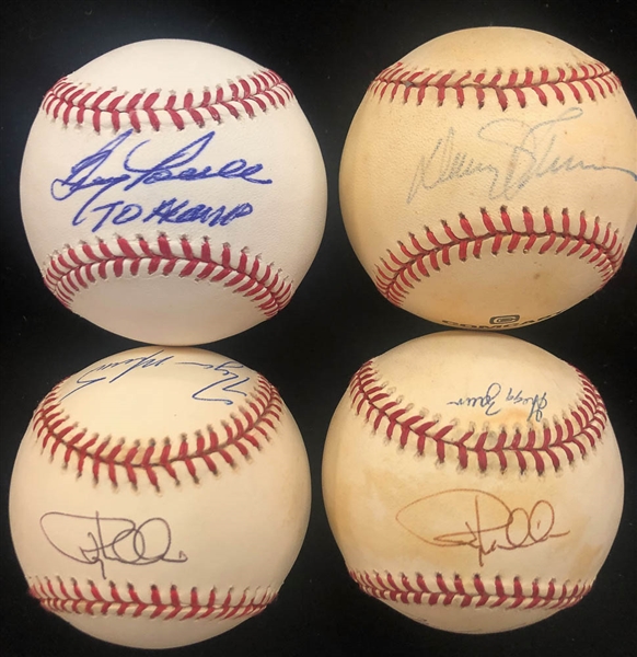 Lot of 3 Orioles Signed Baseballs & Partial Team Signed Baseballs w. Boog Powell - JSA Auction Letter