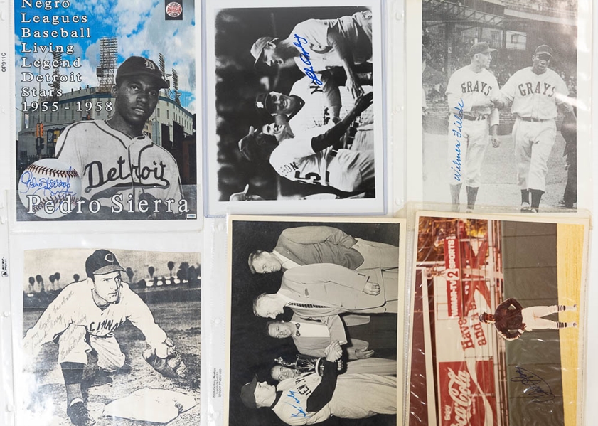 Lot of 10 Baseball Signed 8x10 Photos w. Luke Appling - JSA Auction Letter