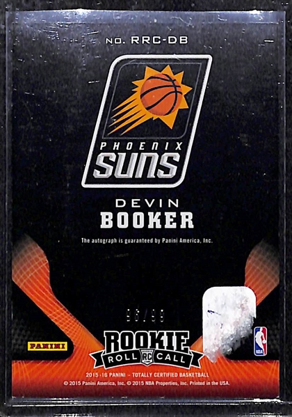 2015-16 Panini Totally Certified Devin Booker Autograph Rookie Card 96/99