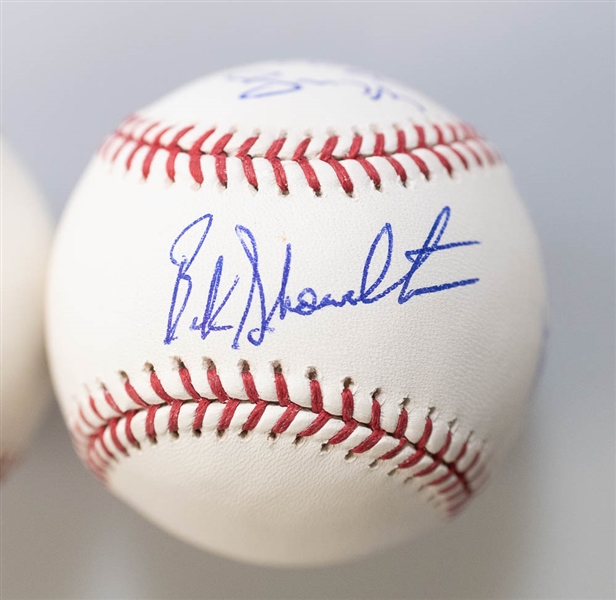 Lot of 3 Orioles Signed Baseballs w. Team Signed & Manny Machado - JSA Auction Letter