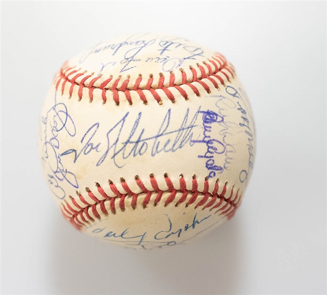 1983 Baltimore Orioles Team Signed World Series Baseball - JSA Auction Letter