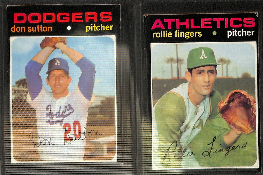Lot of 250+ 1971 Topps Baseball Cards w. Thurman Munson