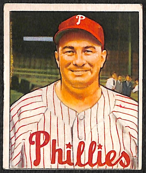Lot of 18 1940s-1950s Phillies Cards w. 1950 Eddie Sawyer