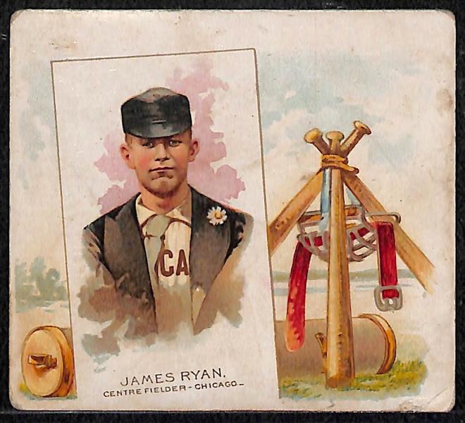 1888 Allen & Ginter N43 James Pony Ryan (Chicago)  - 1888 National League HR and Hit Leader