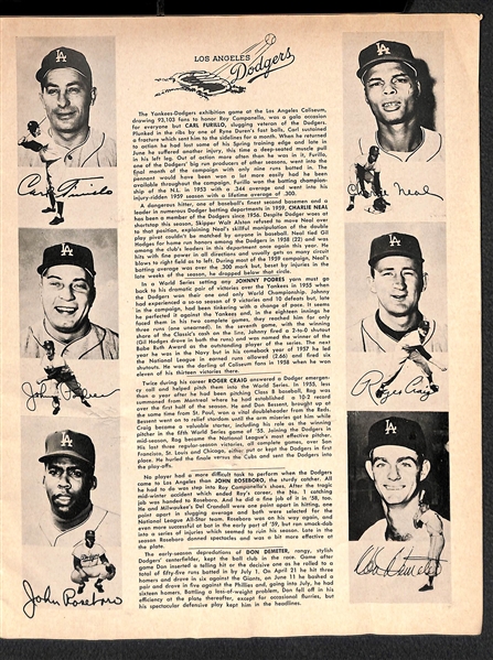1959 World Series Program - Dodgers VS White Sox (Creased)