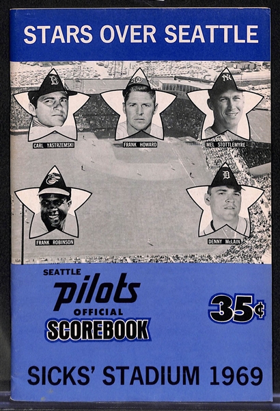 1969 Seattle Pilots Official Scorebook