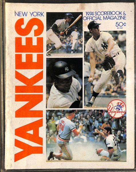 Lot of Yankees Yearbooks & Sports Illustrated Magazines - 1950s-1974