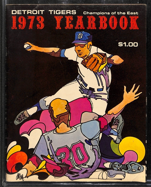 Lot of 6 1970's American League Yearbooks