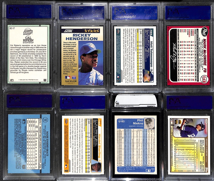 Lot of 31 Graded Baseball Cards w. Cal Ripken Jr