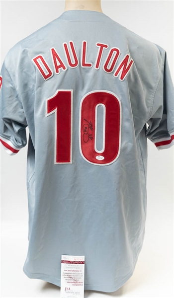 Darren Daulton Signed Philadelphia Phillies Style Jersey - JSA