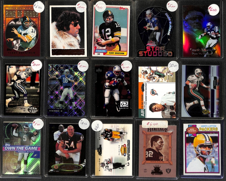 3-Row Box of Football Cards (Mostly Past 35 Years) 