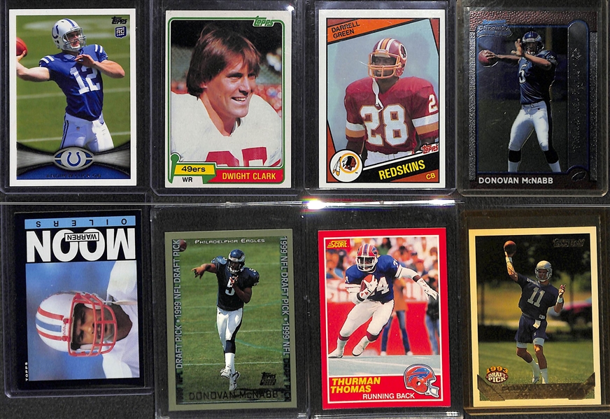 3-Row Box of Football Cards (Mostly Past 35 Years) 