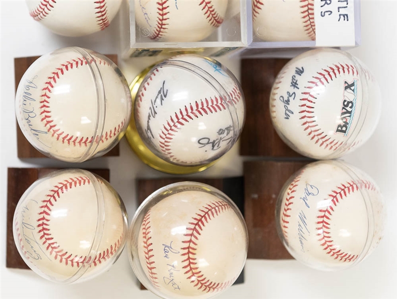 Lot of 16 Signed Baseballs w. Team Signed & Paul Molitor - JSA Auction Letter