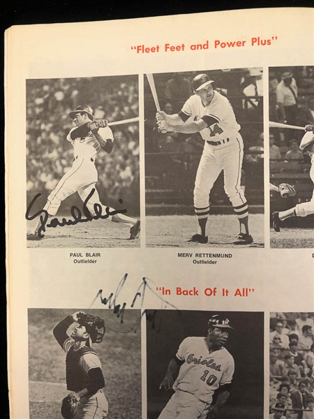 Lot of 3 1970 World Series & Championship Series Signed Programs w. F.Robinson & Pete Rose - JSA Auction Letter