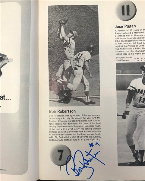 Lot of 5 Signed 1971 World Series and A.L & N.L Championship Programs w. Boog Powell, Paul Blair, more  - JSA Auction Letter