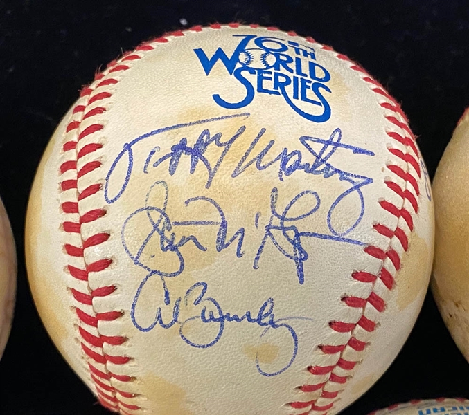 Lot of 5 Orioles Multi Signed Baseballs (1970s-1980s) - JSA Auction Letter