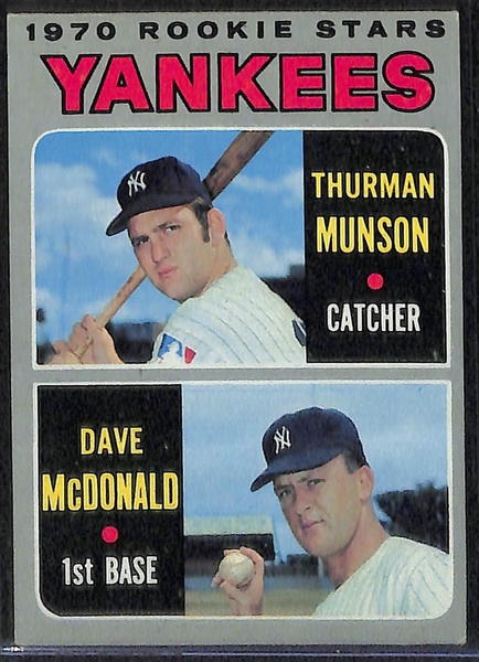 Lot of 3 - 1970 #189 Thurman Munson Rookie Cards