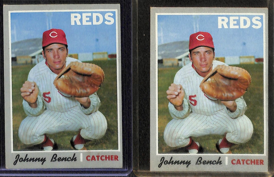 Lot of 3 - 1970 High Series Cards - Nolan Ryan & Johnny Bench x2