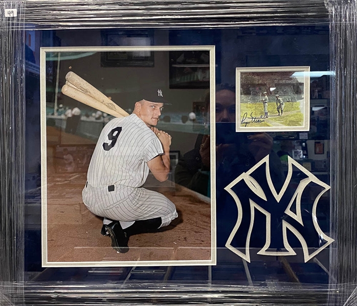 Beautifully Matted/Framed Roger Maris Autographed Display (23x20) - JSA LOA
