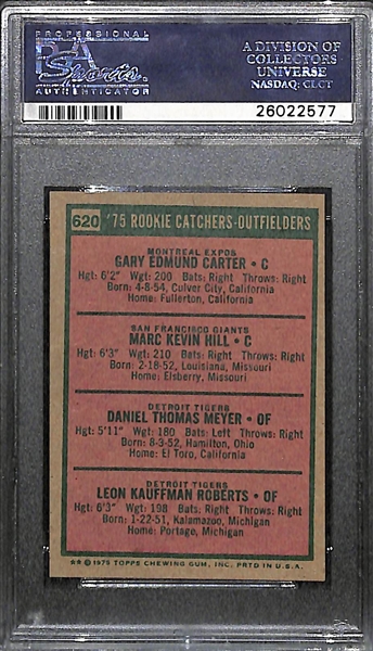 1975 Topps Mini Gary Carter Rookie Graded PSA 8 (NM-Mint)