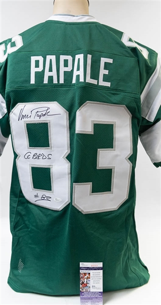 Vince Papale Signed Eagles Jersey (JSA COA) w/ Go Birds! Inscription