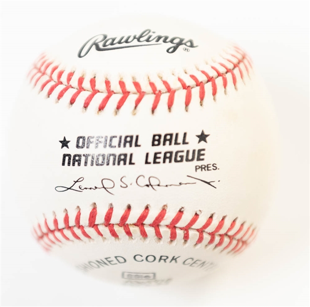 Hank Aaron Signed ONL Baseball - JSA Auction Letter