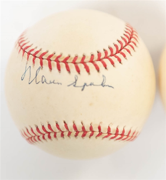 Duke Snider and Warren Spahn Signed ONL Baseballs - JSA Auction Letter