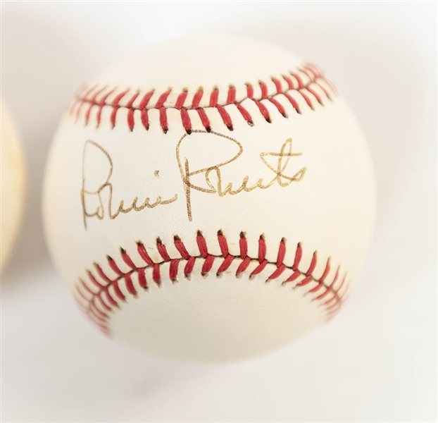 George Kell (OAL) and Robin Roberts (ONL) Signed Baseballs - JSA Auction Letter