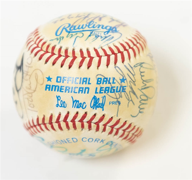 1983 World Champion Orioles Team Signed Baseball w/ 19 Autographs (Inc. Ripken Jr., B. Robinson, Palmer, Flannigan) - JSA Auction Letter