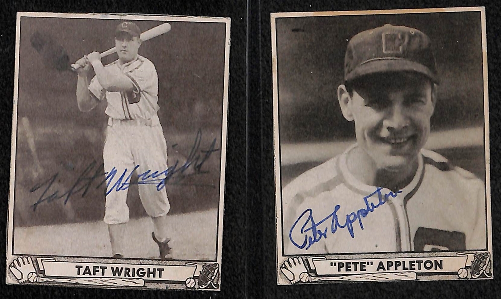(5) 1940 Play Ball Signed White Sox Cards (JSA Auction Letter) - Jack Knott, Taft Wright, Pete Appleton, Muddy Ruel, Jake Solters (Cards are Authentic/Trimmed) - JSA Auction Letter