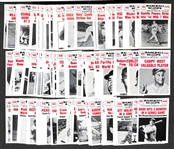 High-Grade 1961 Nu-Card Scoops Complete Baseball Card Set - w. Ruth, Mantle, Mays All 80 Cards)
