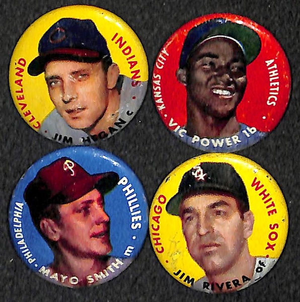 Lot of 15 Topps Baseball Pins w/ Joe Collins, Boyer, Groat
