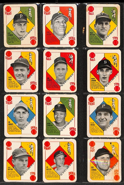 1951 Topps Red Back Complete Set (All 52 Cards) - Many in Pack Fresh Condition!